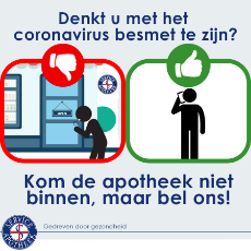 Belangrijke informatie: maatregelen in de apotheek i.v.m. Corona Virus (KLIK HIER)