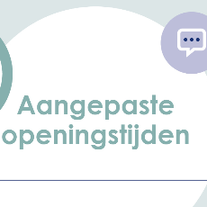 Aangepaste openingstijden feestdagen in mei